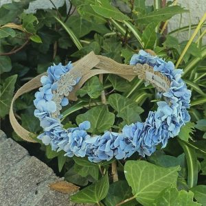 Tocado Azul Pastel (corona entera)